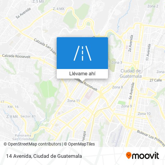 Mapa de 14 Avenida