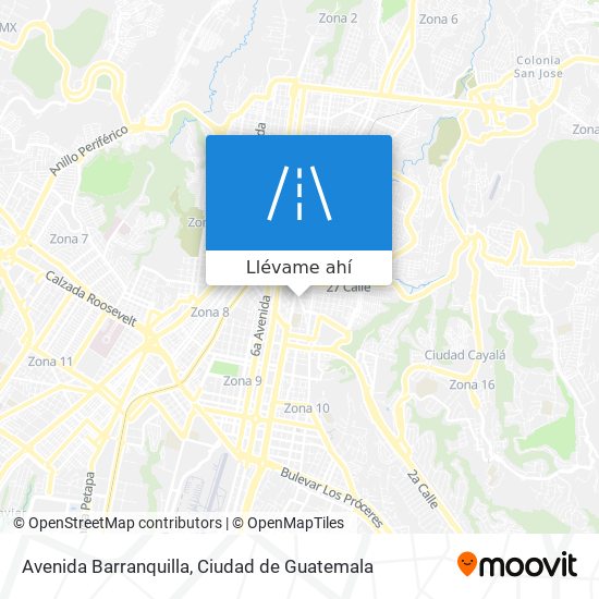 Mapa de Avenida Barranquilla