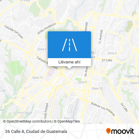 Mapa de 36 Calle A