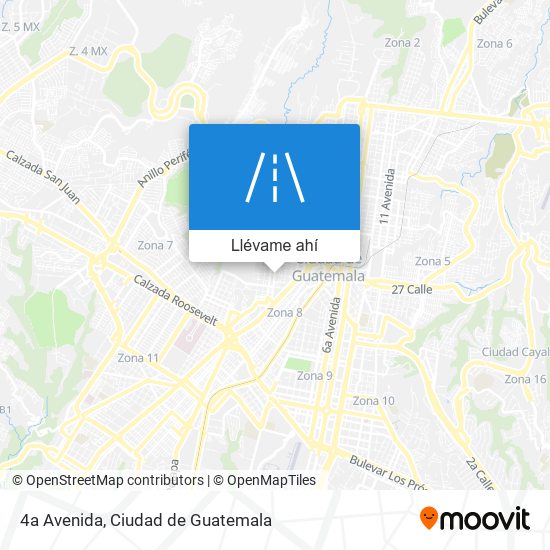 Mapa de 4a Avenida