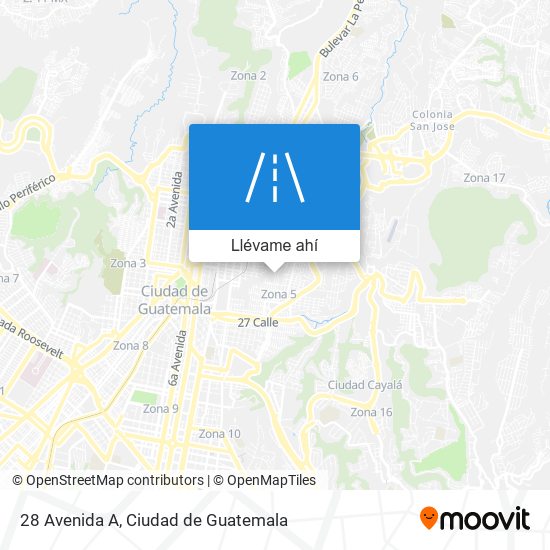 Mapa de 28 Avenida A