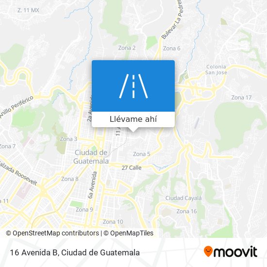 Mapa de 16 Avenida B