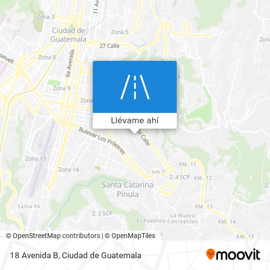 Mapa de 18 Avenida B