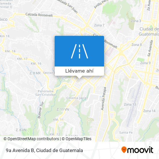 Mapa de 9a Avenida B