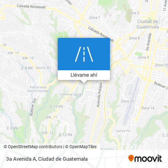 Mapa de 3a Avenida A