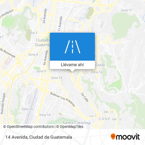 Mapa de 14 Avenida