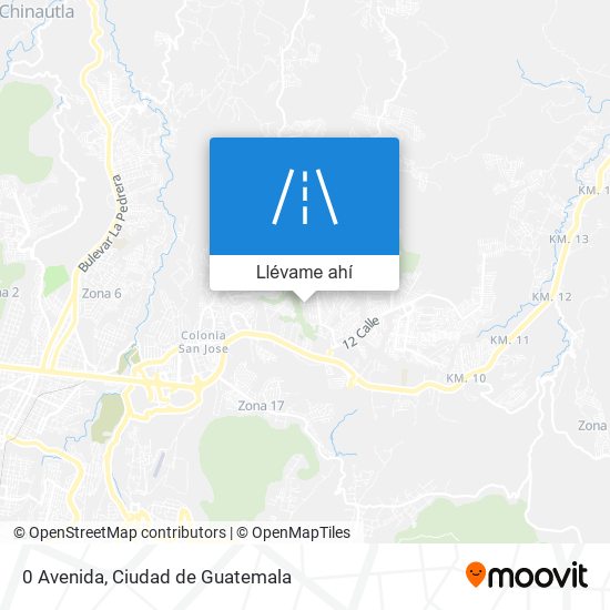 Mapa de 0 Avenida