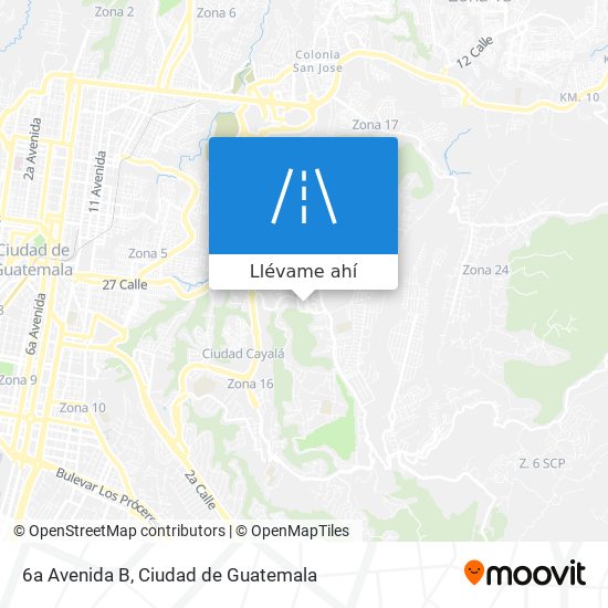 Mapa de 6a Avenida B