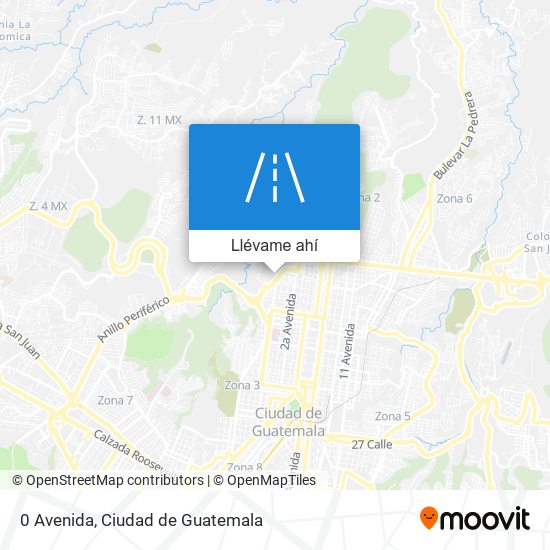 Mapa de 0 Avenida