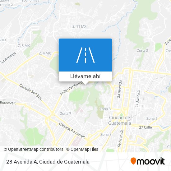 Mapa de 28 Avenida A