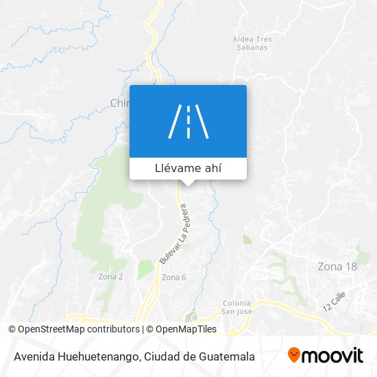 Mapa de Avenida Huehuetenango