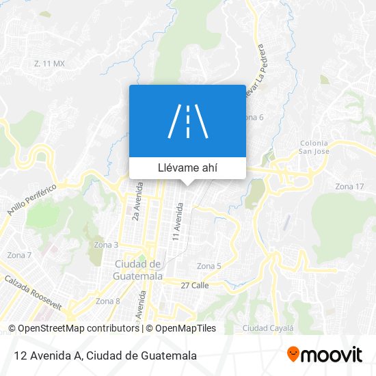 Mapa de 12 Avenida A