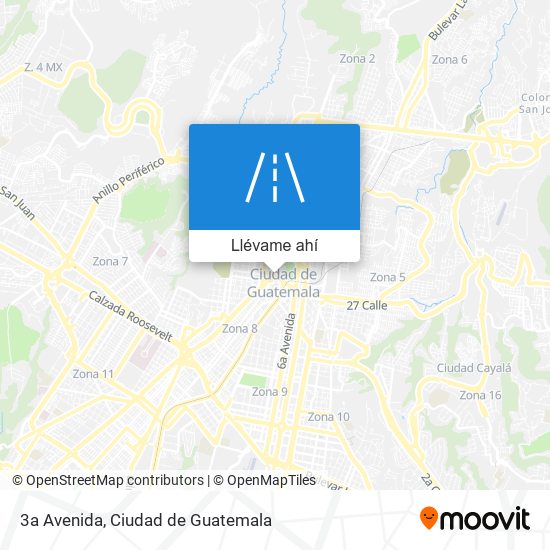 Mapa de 3a Avenida