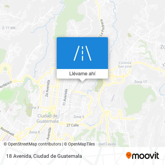 Mapa de 18 Avenida