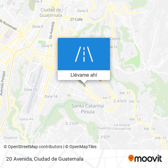 Mapa de 20 Avenida