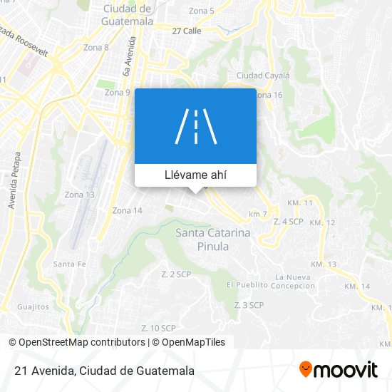 Mapa de 21 Avenida