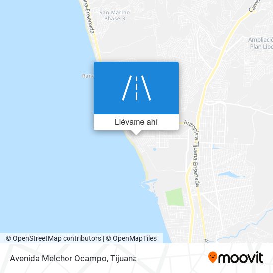 Mapa de Avenida Melchor Ocampo