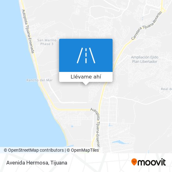 Mapa de Avenida Hermosa