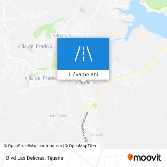 Mapa de Blvd Las Delicias
