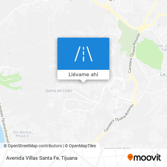 Mapa de Avenida Villas Santa Fe