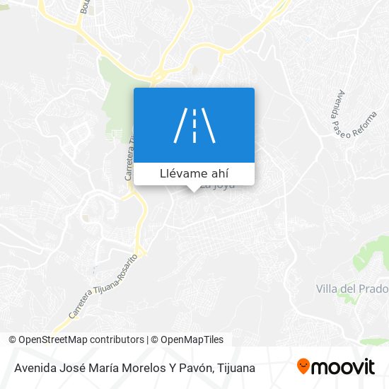 Mapa de Avenida José María Morelos Y Pavón