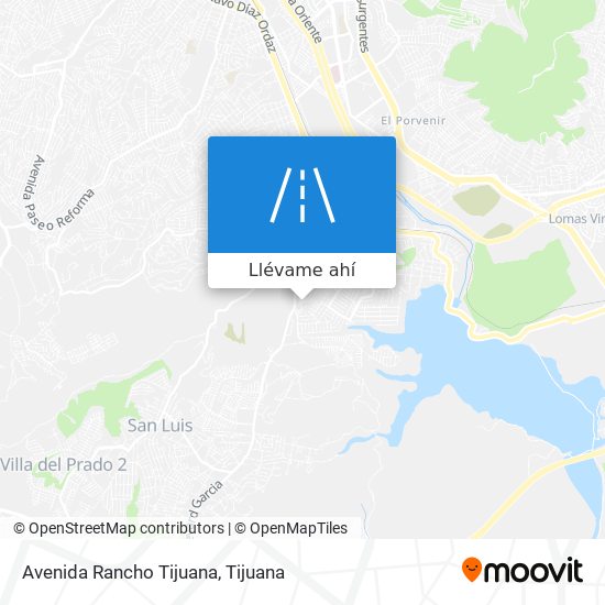 Mapa de Avenida Rancho Tijuana