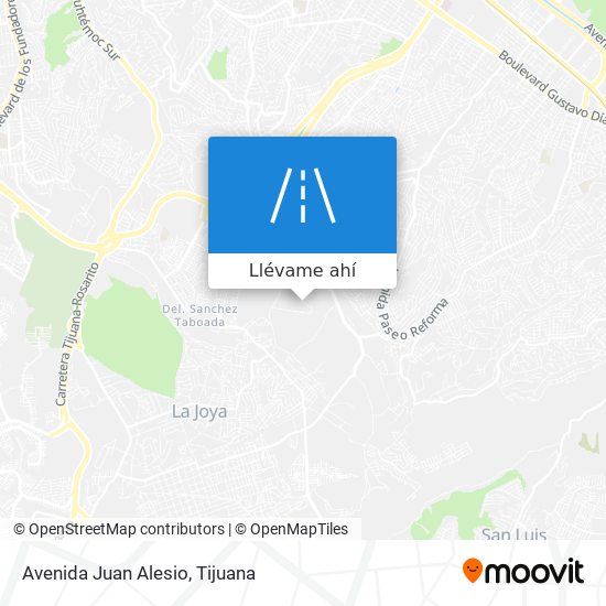 Mapa de Avenida Juan Alesio