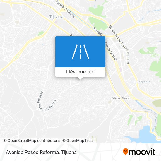 Mapa de Avenida Paseo Reforma