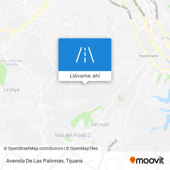 Mapa de Avenida De Las Palomas