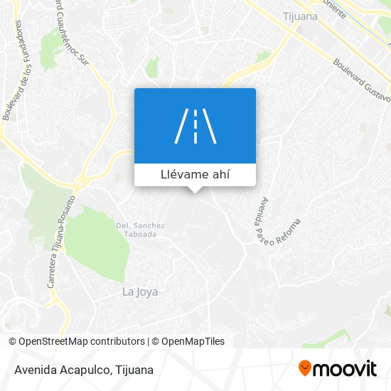 Mapa de Avenida Acapulco