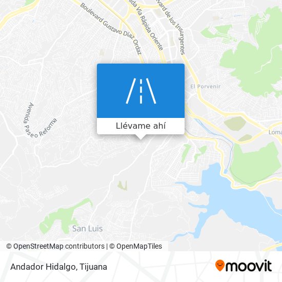 Mapa de Andador Hidalgo