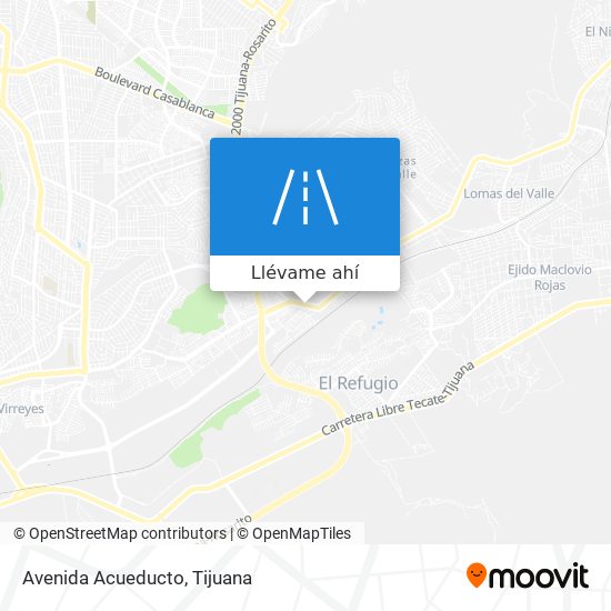 Mapa de Avenida Acueducto