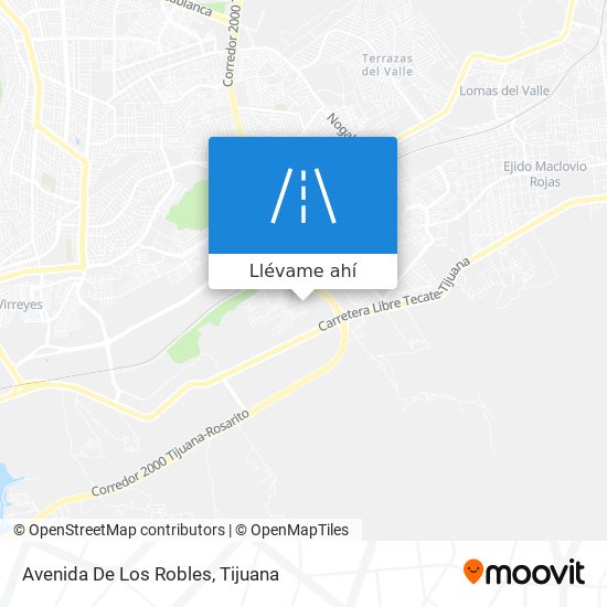Mapa de Avenida De Los Robles