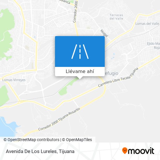Mapa de Avenida De Los Lureles