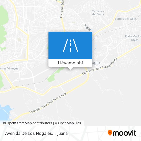 Mapa de Avenida De Los Nogales