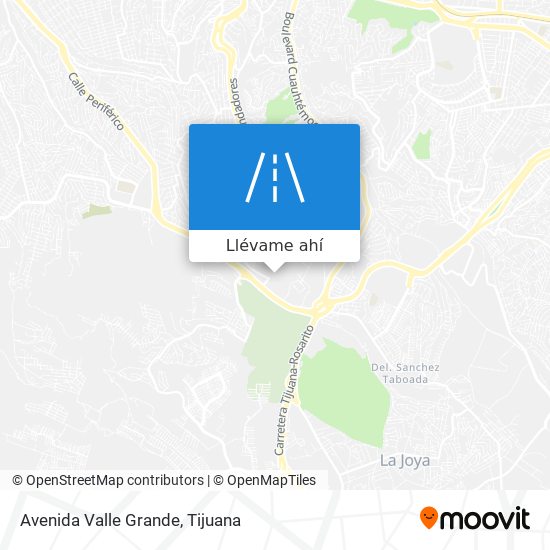 Mapa de Avenida Valle Grande