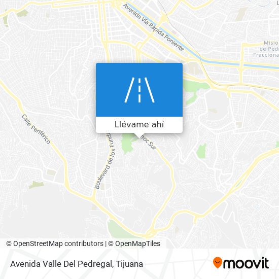 Mapa de Avenida Valle Del Pedregal