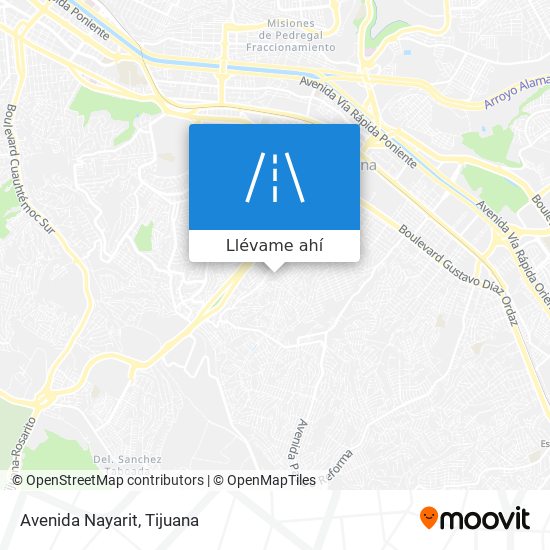 Mapa de Avenida Nayarit