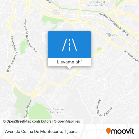 Mapa de Avenida Colina De Montecarlo