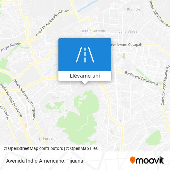 Mapa de Avenida Indio Americano