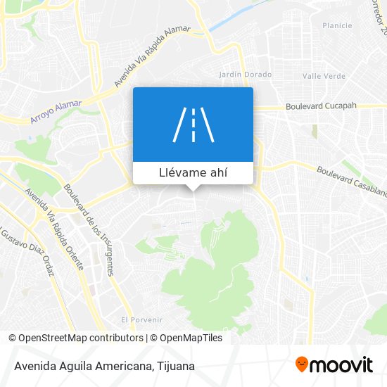 Mapa de Avenida Aguila Americana