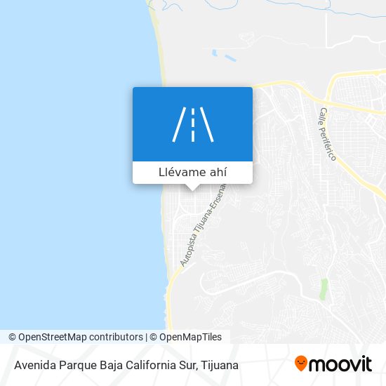 Mapa de Avenida Parque Baja California Sur