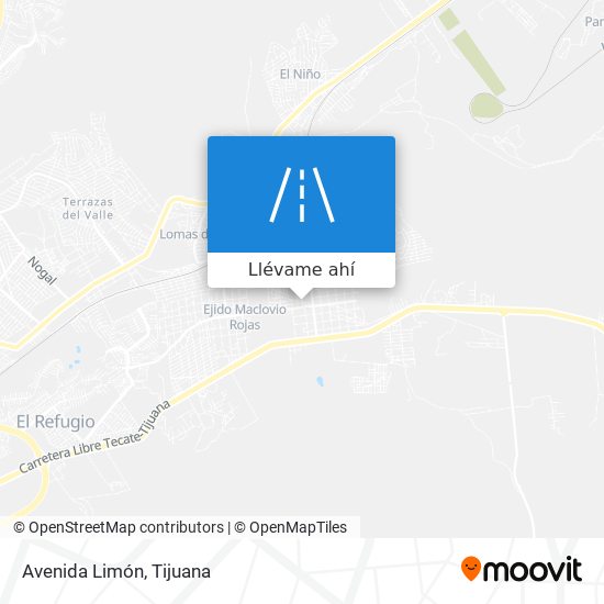 Mapa de Avenida Limón