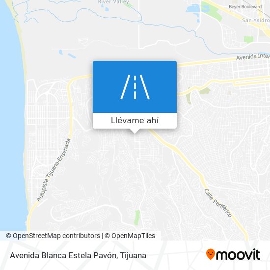 Mapa de Avenida Blanca Estela Pavón