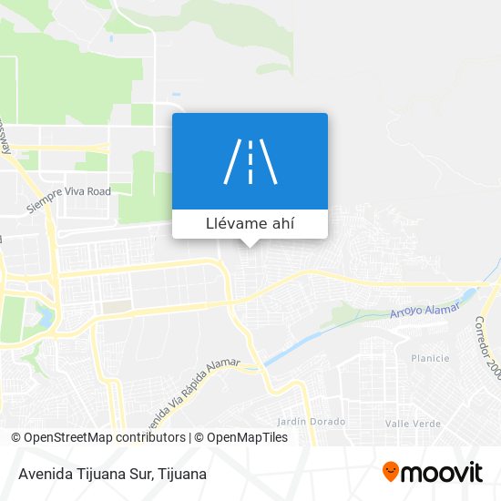 Mapa de Avenida Tijuana Sur