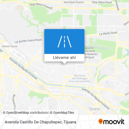 Mapa de Avenida Castillo De Chapultepec