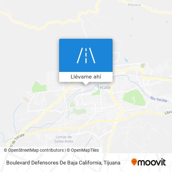 Mapa de Boulevard Defensores De Baja California