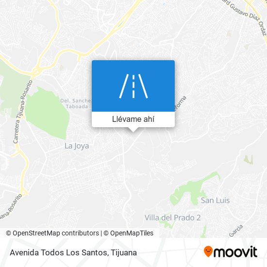 Mapa de Avenida Todos Los Santos