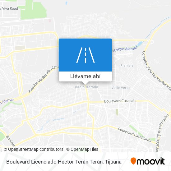 Mapa de Boulevard Licenciado Héctor Terán Terán