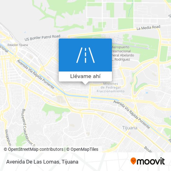 Mapa de Avenida De Las Lomas